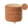 Beliani Pufas CHILLY Boucle auksinės rudos spalvos