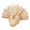 Beliani Sieninis dekoras Dinozauras BIOKO Rattan 44 cm Natūralus