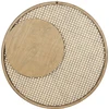Beliani Sieninis veidrodis PALAU 60 cm rotango spalvos
