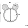 Beliani Sieninis veidrodis ASHANTI 30 cm 33 cm rotangas natūralus