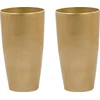 Beliani 2 vazonų rinkinys TSERIA 32 cm auksinis