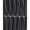 Beliani 2 vazonų rinkinys BRODIEA Technorattan 26/45 cm juodas