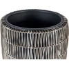 Beliani 2 vazonų rinkinys CHELONE iš technoratano, 26/34 cm, rudas