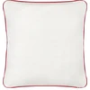 Beliani Rinkinys 2 dekoratyvinės pagalvės PERIWINKLE Medvilnė 45 x 45 cm Baltas W širdelės