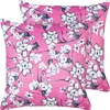 Beliani Rinkinys 2 dekoratyvinės pagalvės KOELERIA Velvet 45 x 45 cm Fuksijos gėlių raštas
