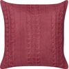 Beliani Rinkinys 2 dekoratyvinės pagalvės CADETIA Medvilnė 45 x 45 cm Burgundy Solid