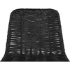 Beliani 2 baro kėdžių komplektas CASSITA ratanas, juoda