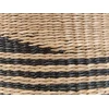 Beliani 3 vazonų rinkinys RATTAIL, jūros žolė, 32/29/27 cm, juodas
