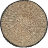 Beliani 3 vazonų rinkinys RATTAIL, jūros žolė, 32/29/27 cm, juodas