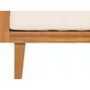 Lauko baldų komplektas Beliani kampinė sofa sofa su stalu 4 žmonėms BARATTI kairėje pusėje Acacia Wood Ruda
