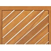 Lauko baldų komplektas Beliani kampinė sofa sofa su stalu 4 žmonėms BARATTI kairėje pusėje Acacia Wood Ruda