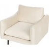 Sofa Beliani 5 vietų svetainės baldų komplektas VINTERBRO, veliūrinis, šviesiai smėlio spalvos su pufu