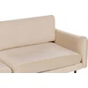 Sofa Beliani 5 vietu svetaines baldu komplektas VINTERBRO, veliuras, smėlio spalva, su otomane