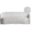 Beliani 3 vietų sofa ROSET pilka