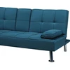 Beliani Trivietė išskleidžiama sofa ROXEN mėlyna