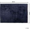Beliani Shaggy kilimas EVREN tamsiai mėlynas 140 x 200 cm