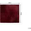 Beliani Raudonas shaggy kilimas EVREN, 200 x 200 cm