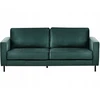 Beliani 3 vietų sofa SAVALEN tamsiai žalias veliūras