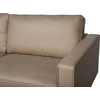 Beliani 3 vietų sofa SAVALEN iš dirbtinės odos, smėlio spalvos