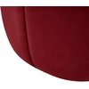 Beliani Pufas SELBY, aksominis, bordo