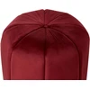 Beliani Pufas SELBY, aksominis, bordo