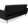 Beliani Trivietė sofa-lova FLORLI Juoda