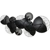 Beliani Sieninis dekoras CESIUM metalinis 58 cm sidabrinės spalvos