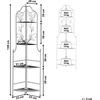 Beliani Kampinė lentyna SIDERNO Metal 158 cm 35 cm Juoda