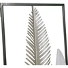 Beliani Sieninė dekoracija NIOBIUM Lapas Metalas 90 cm Sidabrinė