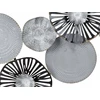 Beliani Sieninis dekoras TENNESSINE metalinis 49 cm juodas