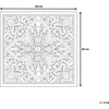 Beliani Sienų dekoracija YONORA 60 cm Balta