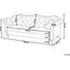 Beliani 3 vietų sofa SKIEN aksominė tamsiai mėlyna