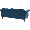 Beliani 3 vietų sofa SKIEN aksominė tamsiai mėlyna