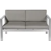 Beliani Sodas sofA 2 -asmuo tamsiai pilka SALERNO