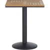Beliani Bistro staliukas PALMI 60 cm 60 cm medienos imitacija ruda