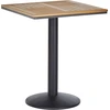 Beliani Bistro staliukas PALMI 60 cm 60 cm medienos imitacija ruda