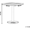 Beliani Bistro staliukas PALMI 60 cm 60 cm medienos imitacija ruda