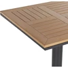 Beliani Bistro staliukas PALMI 60 cm 60 cm medienos imitacija ruda