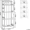 Beliani Rėmas augalams PADUA metalinis 156 cm 61 cm baltas
