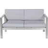 Beliani Sodo sofA 2 asmens šviesiai pilka SALERNO