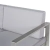Beliani Sodo sofA 2 asmens šviesiai pilka SALERNO