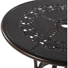 Beliani Bistro staliukas BOVINO 65 cm metalinis tamsiai rudas