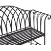 Beliani Sodo suoliukas MILAZZO 130 cm metalinis juodas
