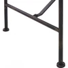Beliani Sodo suoliukas MILAZZO 130 cm metalinis juodas