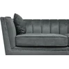 Beliani 2 vietų sofa GAULA, veliūrinė, pilka