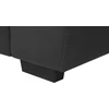 Beliani 2 vietų sofa VOGAR dirbtinė oda, juoda