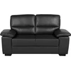 Beliani 2 vietų sofa VOGAR dirbtinė oda, juoda