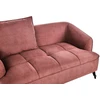 Beliani Dvivietė sofa HOBRO, burgundiška