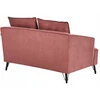 Beliani Dvivietė sofa HOBRO, burgundiška