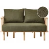 Beliani Dvivietė sofa ASKER Boucle tamsiai žalia